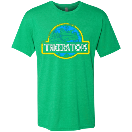 T-Shirts Envy / Small Jurassic Power Blue Men's Triblend T-Shirt