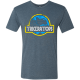T-Shirts Indigo / Small Jurassic Power Blue Men's Triblend T-Shirt