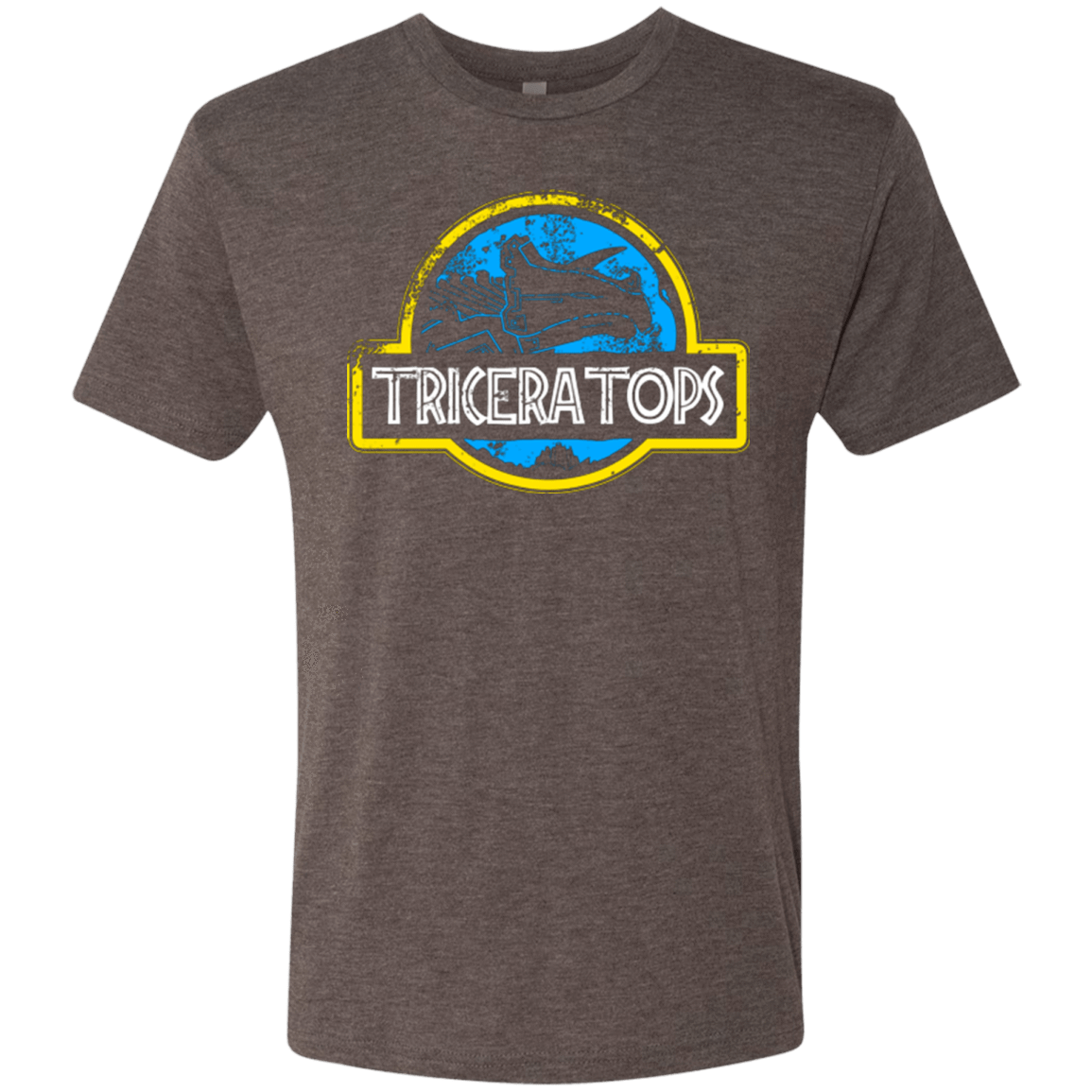 T-Shirts Macchiato / Small Jurassic Power Blue Men's Triblend T-Shirt