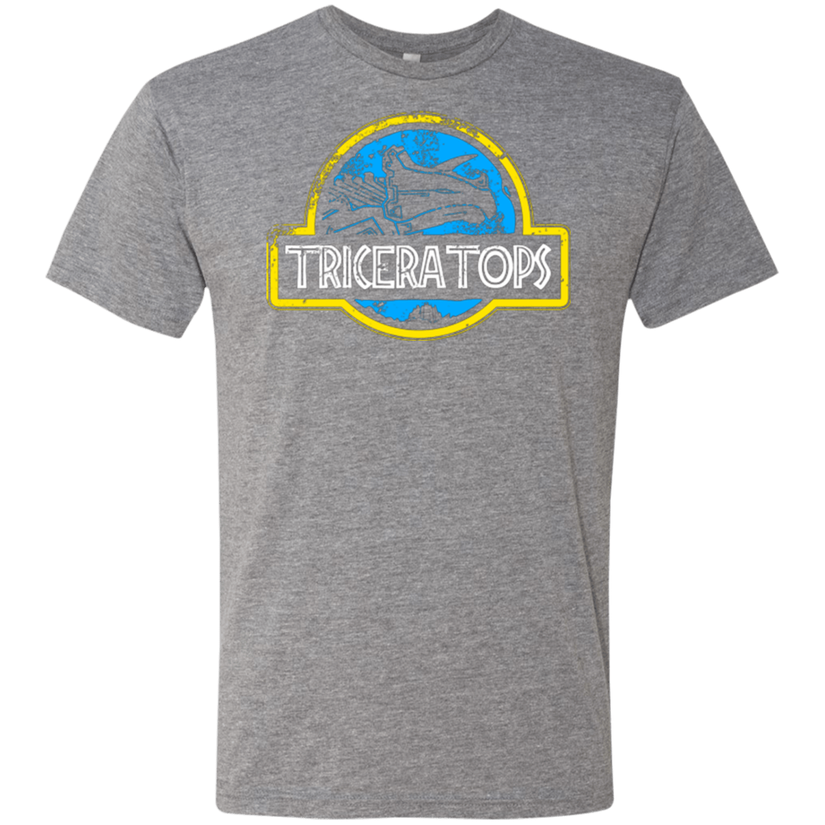 T-Shirts Premium Heather / Small Jurassic Power Blue Men's Triblend T-Shirt