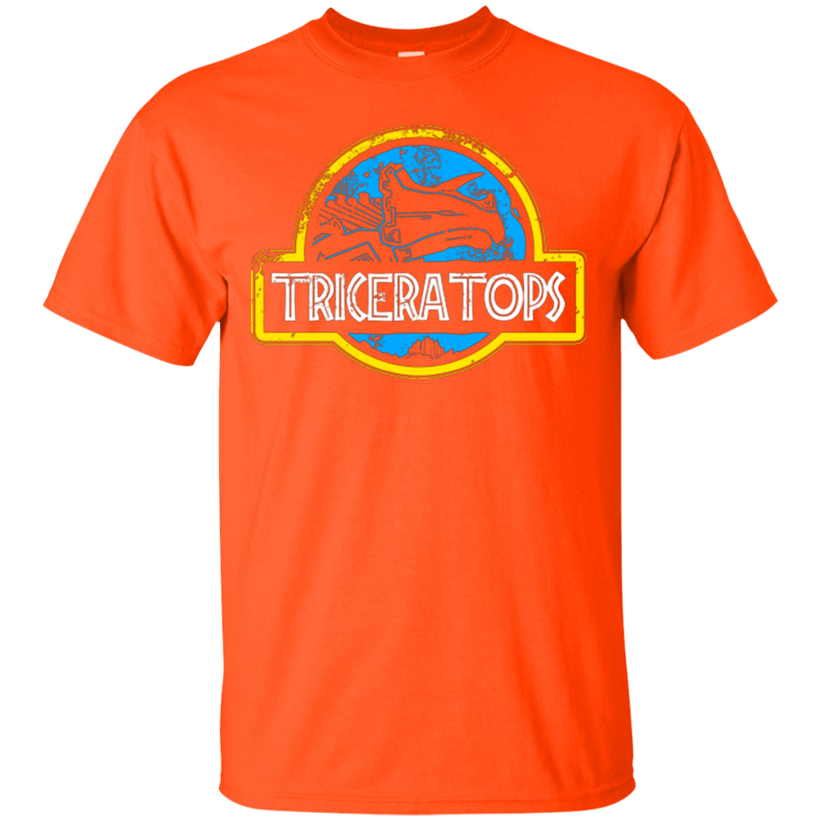 T-Shirts Orange / Small Jurassic Power Blue T-Shirt