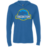 T-Shirts Vintage Royal / X-Small Jurassic Power Blue Triblend Long Sleeve Hoodie Tee