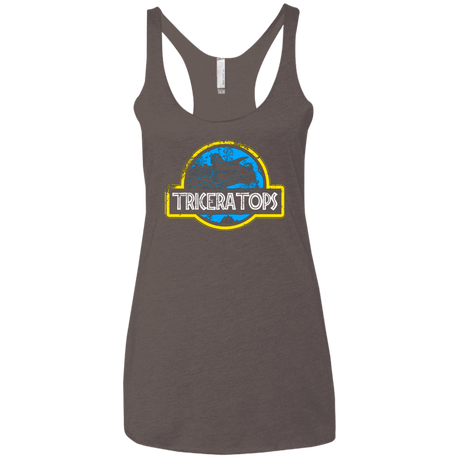 T-Shirts Macchiato / X-Small Jurassic Power Blue Women's Triblend Racerback Tank