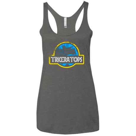 T-Shirts Premium Heather / X-Small Jurassic Power Blue Women's Triblend Racerback Tank