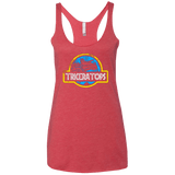 T-Shirts Vintage Red / X-Small Jurassic Power Blue Women's Triblend Racerback Tank