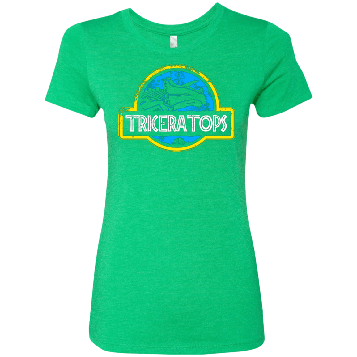 T-Shirts Envy / Small Jurassic Power Blue Women's Triblend T-Shirt