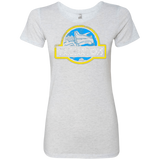 T-Shirts Heather White / Small Jurassic Power Blue Women's Triblend T-Shirt