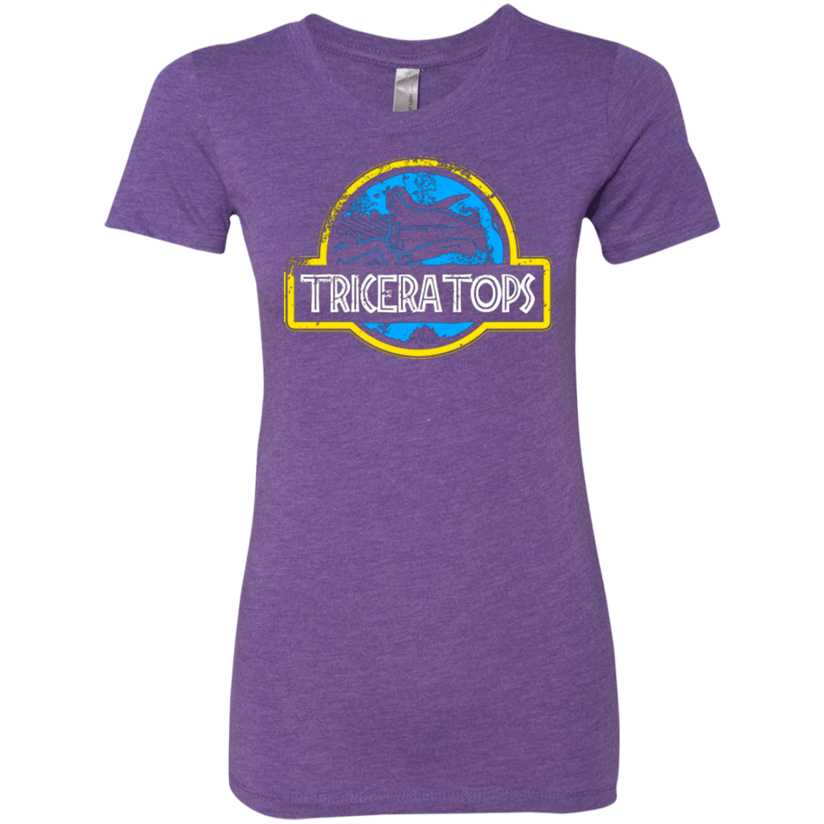 T-Shirts Purple Rush / Small Jurassic Power Blue Women's Triblend T-Shirt