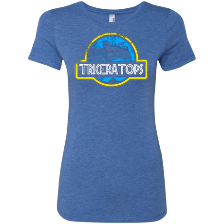 T-Shirts Vintage Royal / Small Jurassic Power Blue Women's Triblend T-Shirt