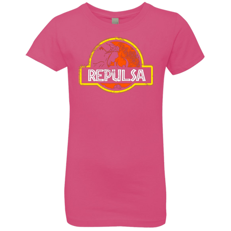 T-Shirts Hot Pink / YXS Jurassic Power Evil Girls Premium T-Shirt