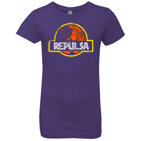 T-Shirts Purple Rush / YXS Jurassic Power Evil Girls Premium T-Shirt