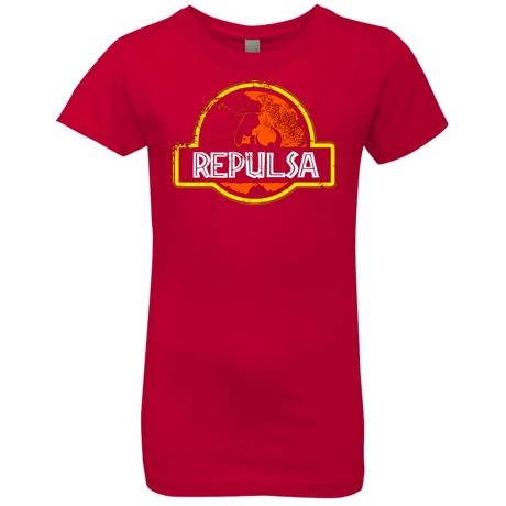 T-Shirts Red / YXS Jurassic Power Evil Girls Premium T-Shirt
