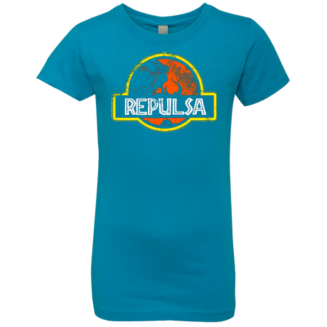 T-Shirts Turquoise / YXS Jurassic Power Evil Girls Premium T-Shirt