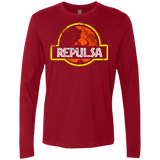 T-Shirts Cardinal / Small Jurassic Power Evil Men's Premium Long Sleeve