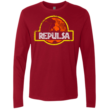T-Shirts Cardinal / Small Jurassic Power Evil Men's Premium Long Sleeve
