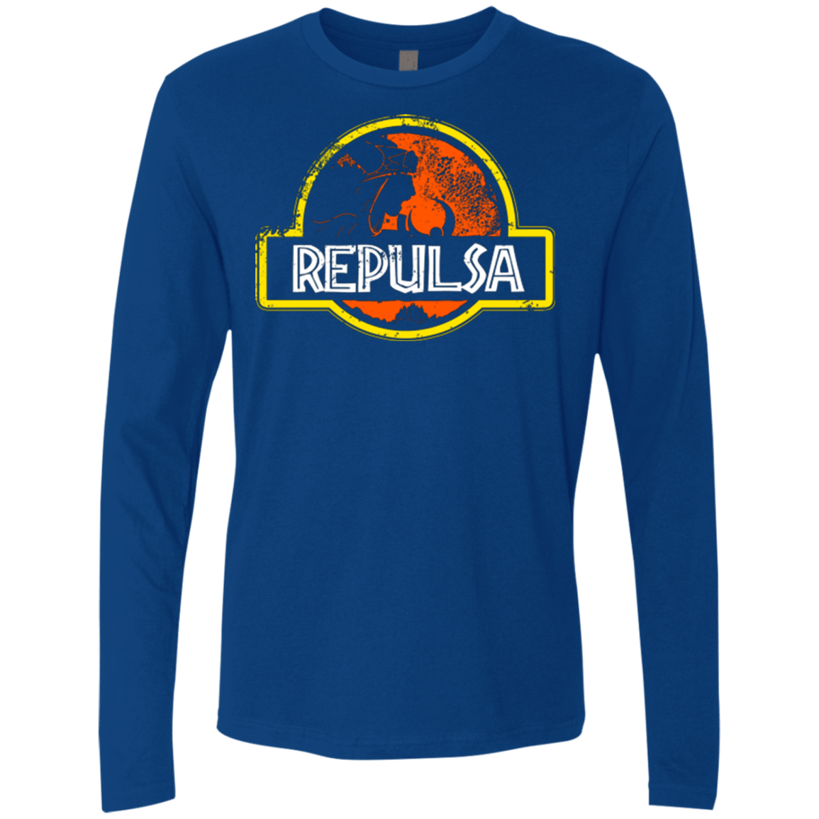 T-Shirts Royal / Small Jurassic Power Evil Men's Premium Long Sleeve