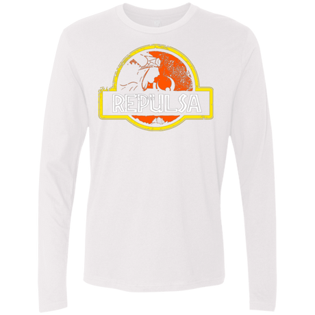T-Shirts White / Small Jurassic Power Evil Men's Premium Long Sleeve