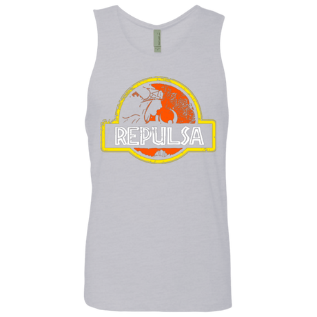 T-Shirts Heather Grey / Small Jurassic Power Evil Men's Premium Tank Top