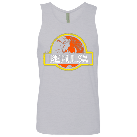 T-Shirts Heather Grey / Small Jurassic Power Evil Men's Premium Tank Top