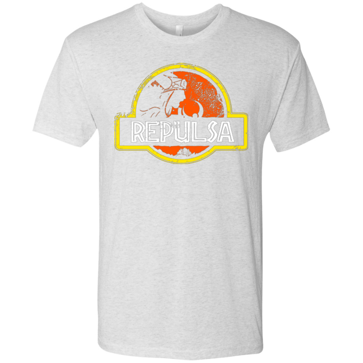 T-Shirts Heather White / Small Jurassic Power Evil Men's Triblend T-Shirt