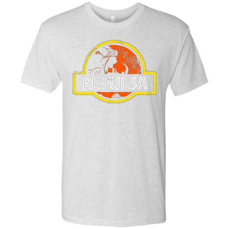 T-Shirts Heather White / Small Jurassic Power Evil Men's Triblend T-Shirt