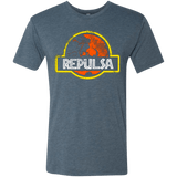 T-Shirts Indigo / Small Jurassic Power Evil Men's Triblend T-Shirt