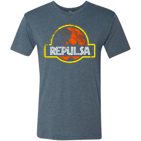 T-Shirts Indigo / Small Jurassic Power Evil Men's Triblend T-Shirt