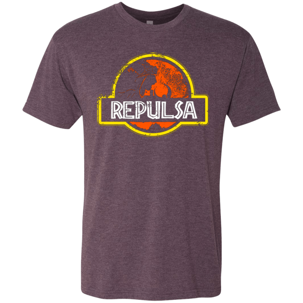 T-Shirts Vintage Purple / Small Jurassic Power Evil Men's Triblend T-Shirt