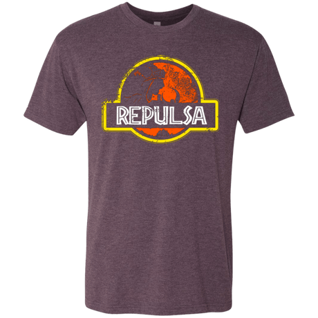 T-Shirts Vintage Purple / Small Jurassic Power Evil Men's Triblend T-Shirt