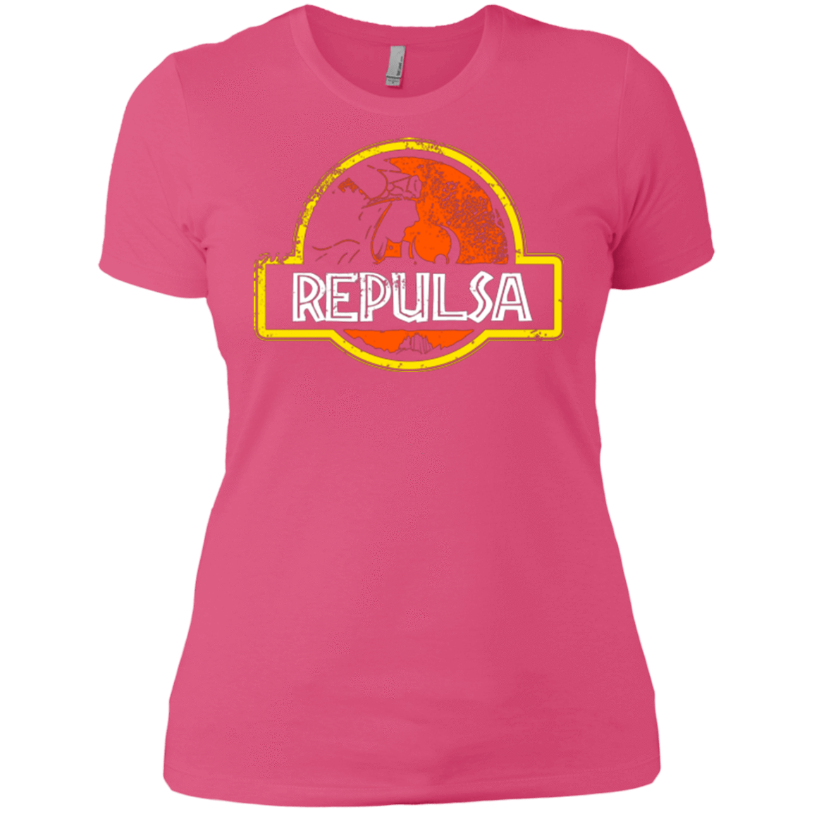 T-Shirts Hot Pink / X-Small Jurassic Power Evil Women's Premium T-Shirt