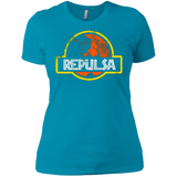 T-Shirts Turquoise / X-Small Jurassic Power Evil Women's Premium T-Shirt