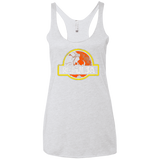 T-Shirts Heather White / X-Small Jurassic Power Evil Women's Triblend Racerback Tank