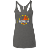 T-Shirts Premium Heather / X-Small Jurassic Power Evil Women's Triblend Racerback Tank