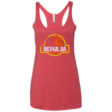 T-Shirts Vintage Red / X-Small Jurassic Power Evil Women's Triblend Racerback Tank