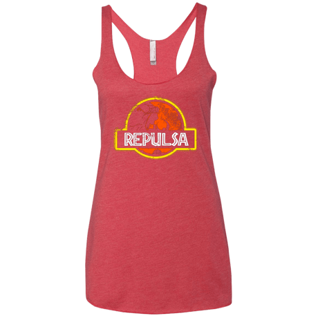 T-Shirts Vintage Red / X-Small Jurassic Power Evil Women's Triblend Racerback Tank