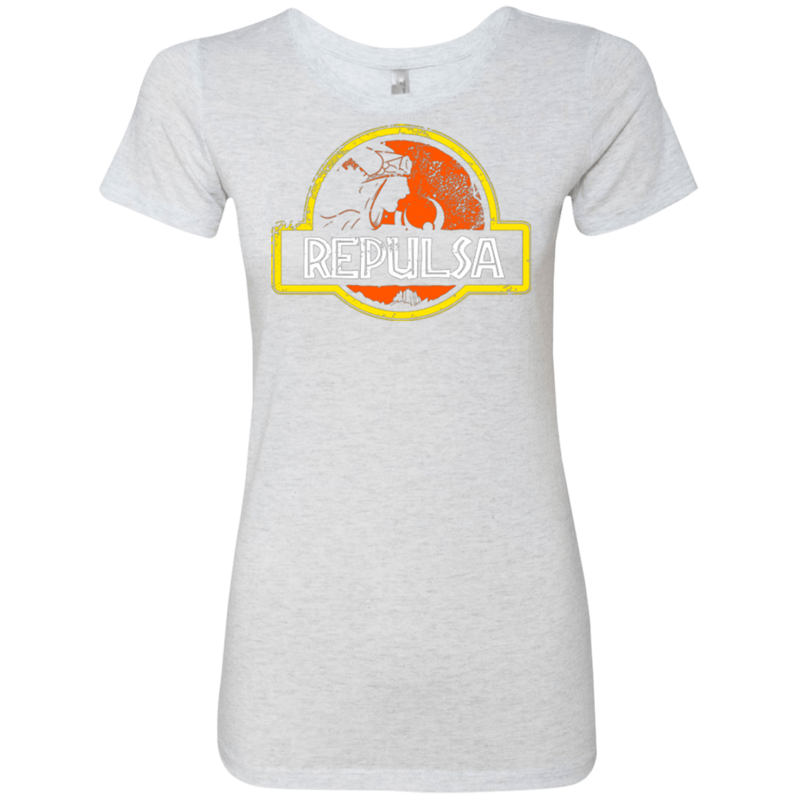 T-Shirts Heather White / Small Jurassic Power Evil Women's Triblend T-Shirt