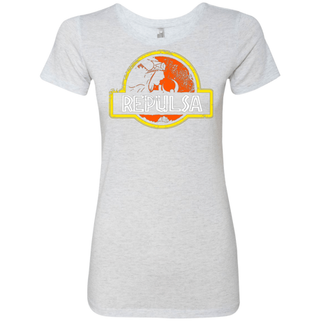 T-Shirts Heather White / Small Jurassic Power Evil Women's Triblend T-Shirt