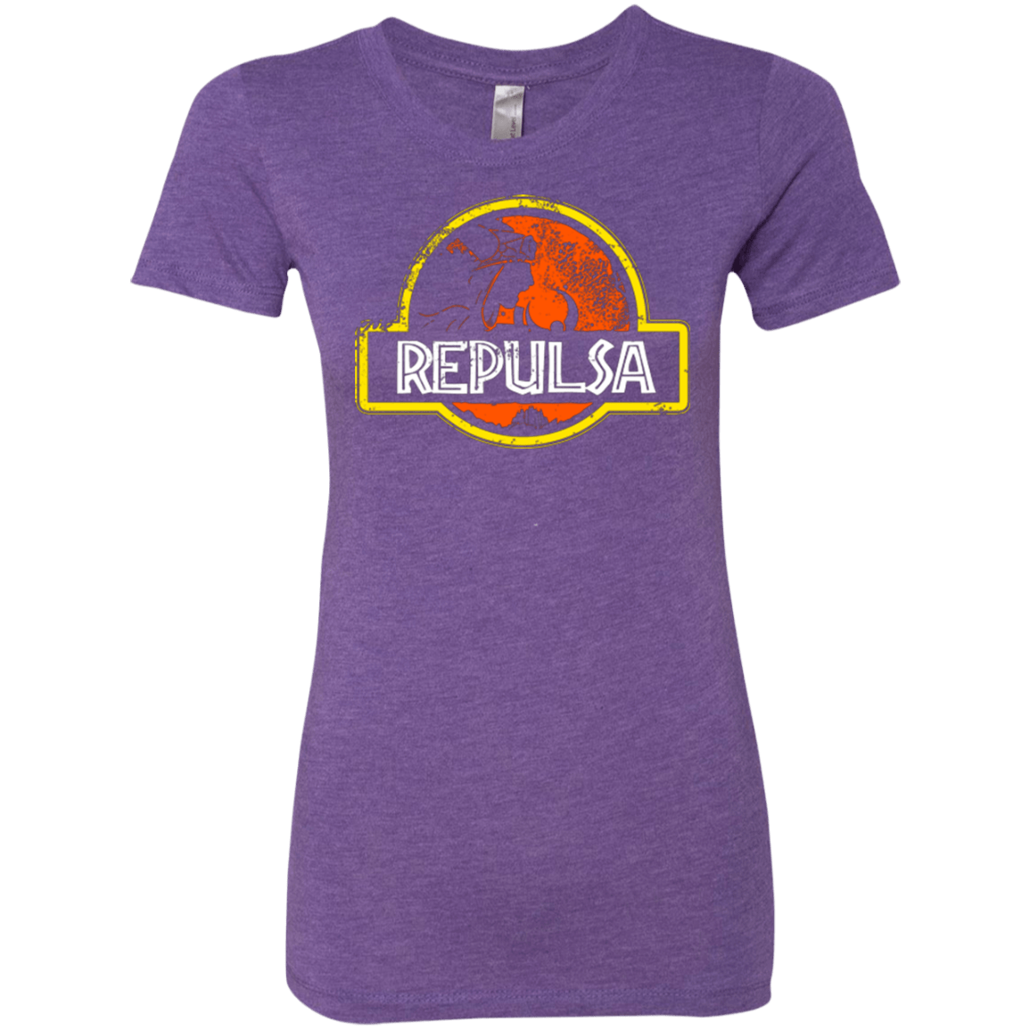 T-Shirts Purple Rush / Small Jurassic Power Evil Women's Triblend T-Shirt