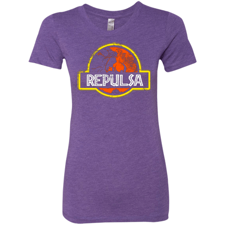 T-Shirts Purple Rush / Small Jurassic Power Evil Women's Triblend T-Shirt