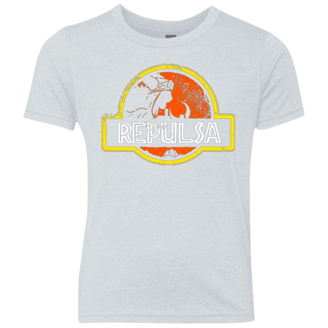 T-Shirts Heather White / YXS Jurassic Power Evil Youth Triblend T-Shirt