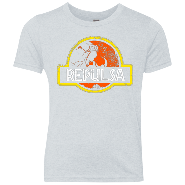 T-Shirts Heather White / YXS Jurassic Power Evil Youth Triblend T-Shirt