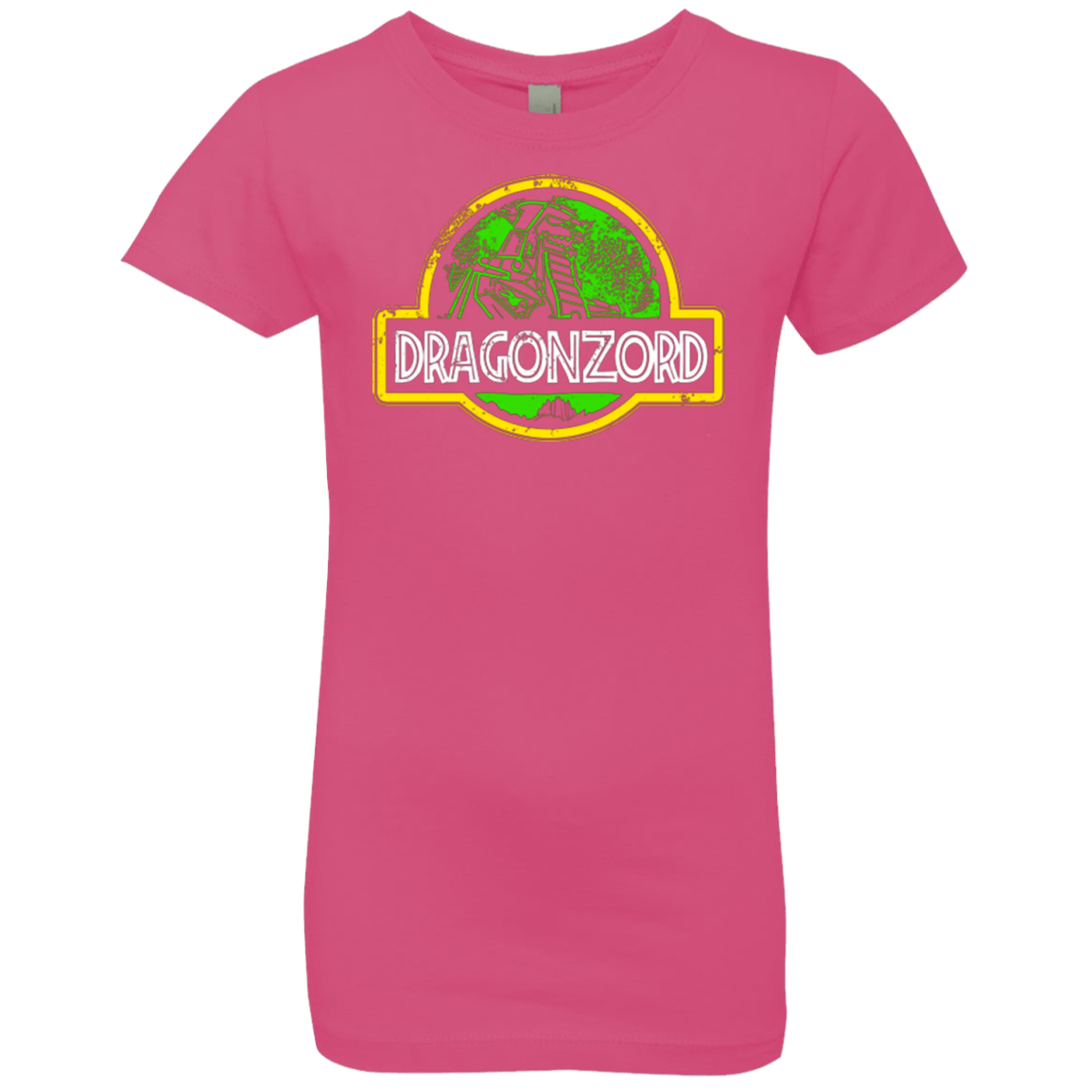 T-Shirts Hot Pink / YXS Jurassic Power Green Girls Premium T-Shirt
