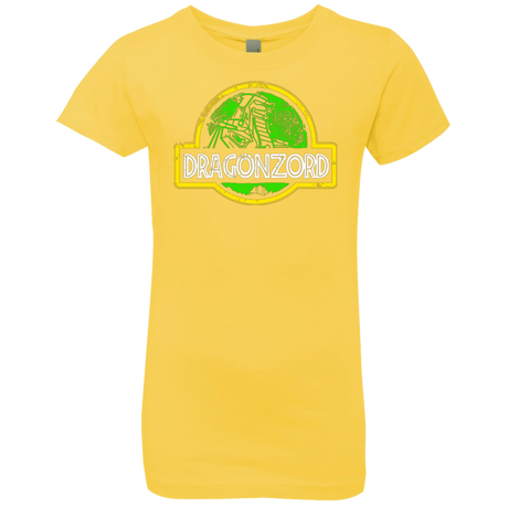 T-Shirts Vibrant Yellow / YXS Jurassic Power Green Girls Premium T-Shirt