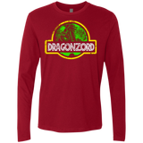 T-Shirts Cardinal / Small Jurassic Power Green Men's Premium Long Sleeve