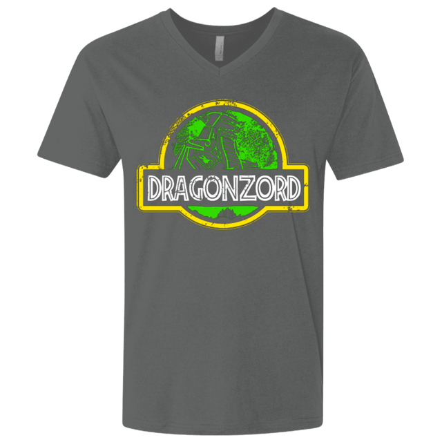 T-Shirts Heavy Metal / X-Small Jurassic Power Green Men's Premium V-Neck