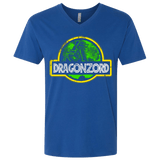 T-Shirts Royal / X-Small Jurassic Power Green Men's Premium V-Neck