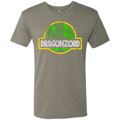 T-Shirts Venetian Grey / Small Jurassic Power Green Men's Triblend T-Shirt