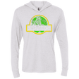T-Shirts Heather White / X-Small Jurassic Power Green Triblend Long Sleeve Hoodie Tee