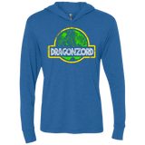 T-Shirts Vintage Royal / X-Small Jurassic Power Green Triblend Long Sleeve Hoodie Tee