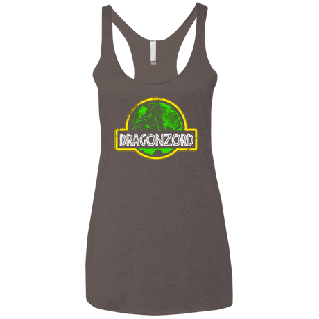 T-Shirts Macchiato / X-Small Jurassic Power Green Women's Triblend Racerback Tank